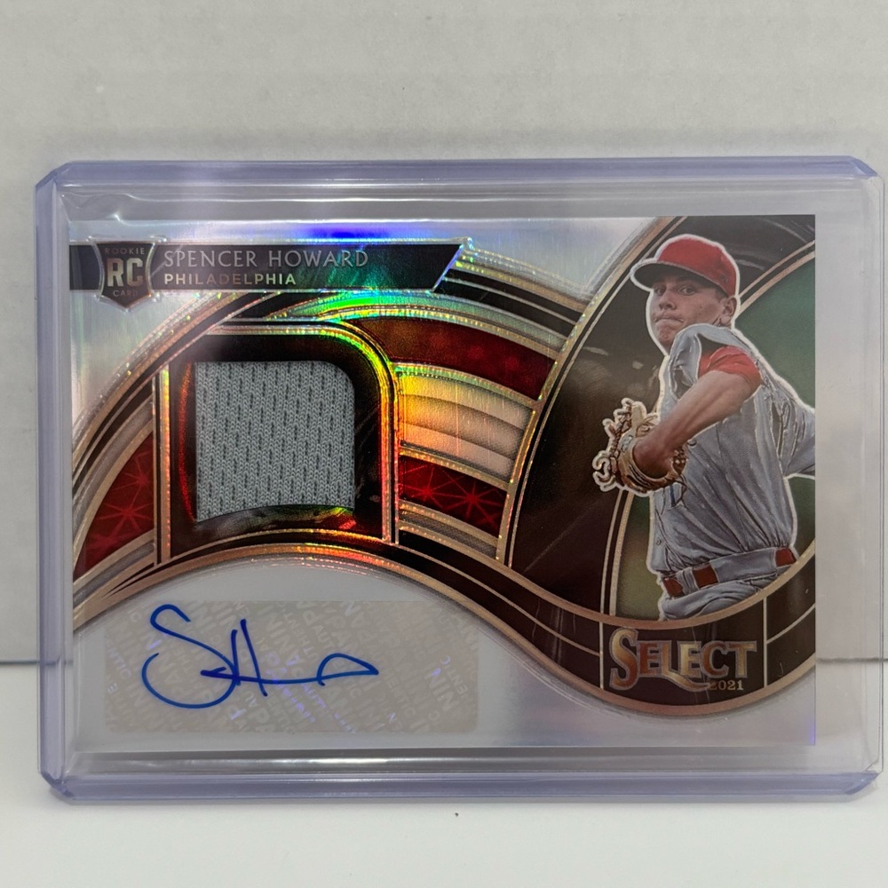 2021 Panini Select - Rookie Jersey Autographs Spencer Howard #RJA-SP Holo /199